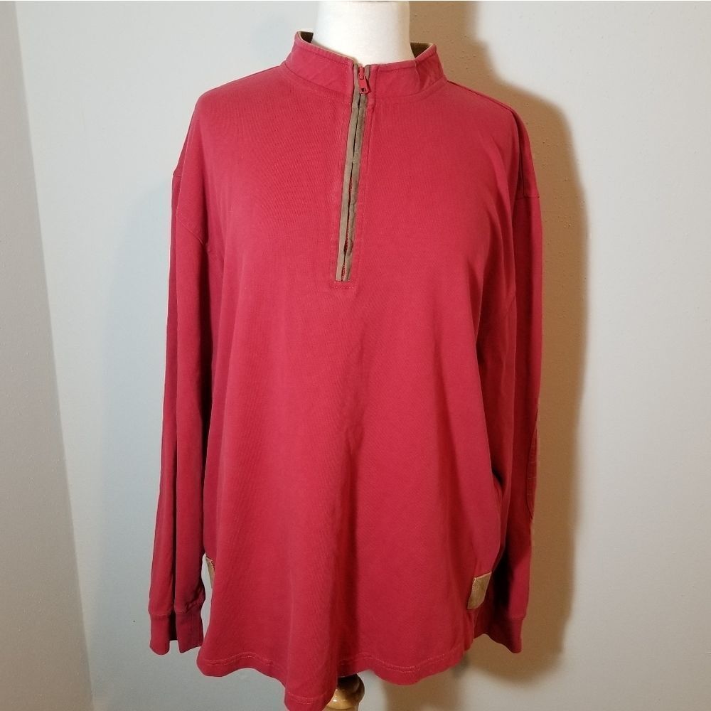 Orvis 1/4 Zip Pullover Sweater Size Large